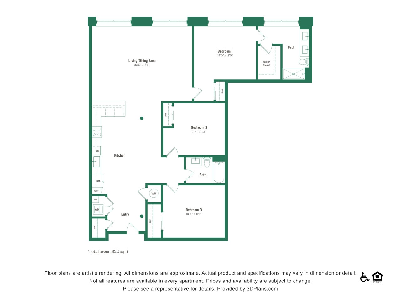 Floor plan layout diagram for JML -C4